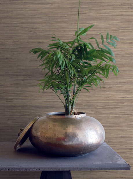 Ronald Redding Designs Threaded Jute Beige Wallpaper