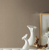 York Gesso Weave Camel Wallpaper