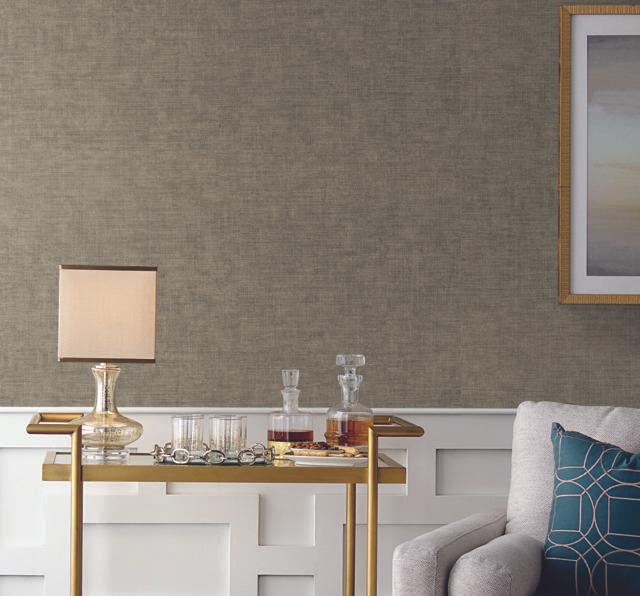 York Wallcoverings Tabby Weave Texture Green Wallpaper