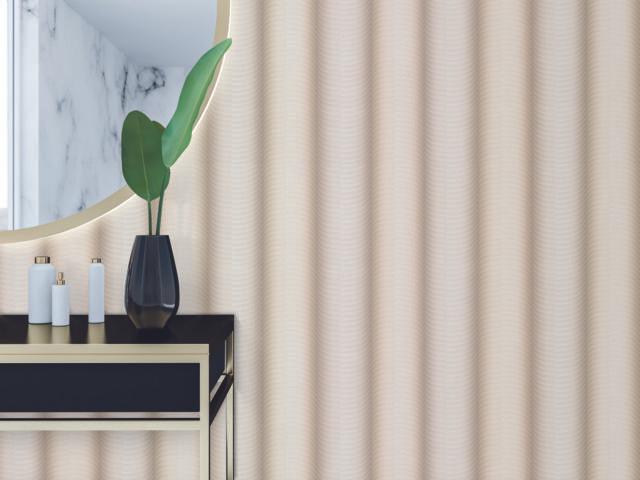 York Wallcoverings Ebb & Flow Beige Metallic Wallpaper