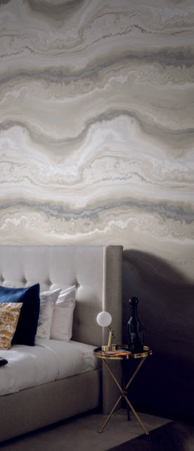 York Moontide White Wallpaper