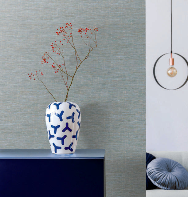 York Altitude Blue/Gray Wallpaper