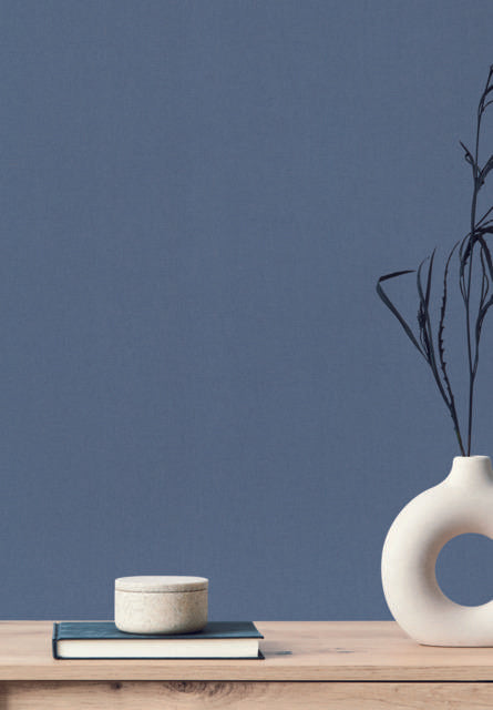 York Gypsy Weave Dark Blue Wallpaper