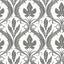 York Wallcoverings Adirondack Damask Black & White Wallpaper