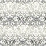 York Wallcoverings Tudor Diamond Damask Black Wallpaper