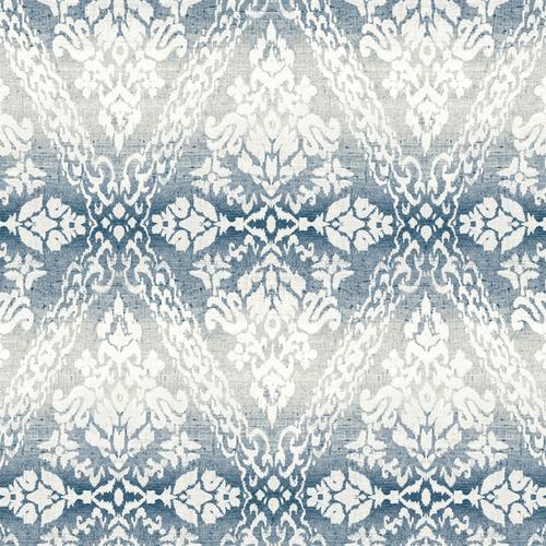 York Wallcoverings Tudor Diamond Damask Navy Wallpaper