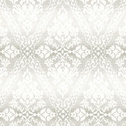 York Wallcoverings Tudor Diamond Damask Grey Wallpaper