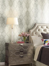 York Modern Ombre Damask Beige Wallpaper
