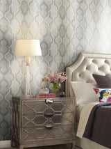 York Modern Ombre Damask Neutral Wallpaper
