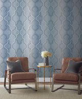 York French Artichoke Dam Blue Wallpaper