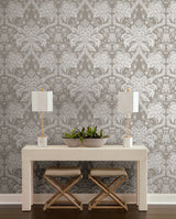 York French Artichoke Dam Beige Wallpaper