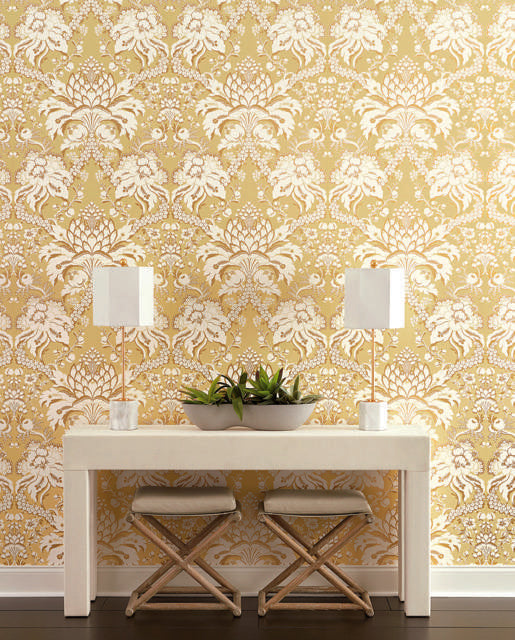 York French Artichoke Dam Yellow Wallpaper