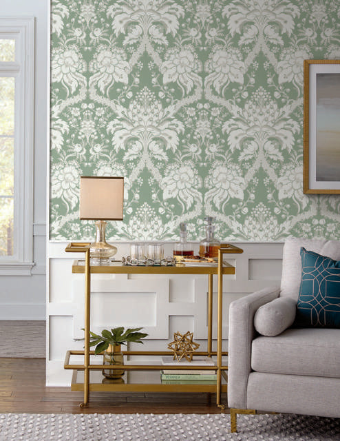 York French Artichoke Dam Green Wallpaper