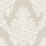 York Wallcoverings Pineapple Plantation Taupe Wallpaper