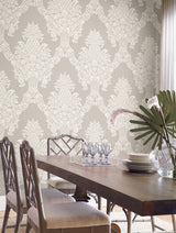 York Pineapple Plantation Taupe Wallpaper