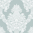 York Wallcoverings Pineapple Plantation Blue Wallpaper