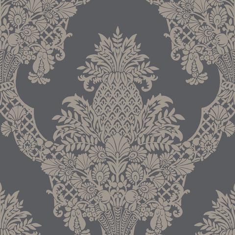 York Wallcoverings Pineapple Plantation Grey Wallpaper