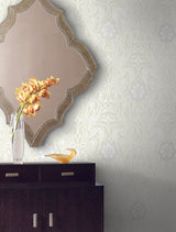 York Gatsby Damask Beige Wallpaper