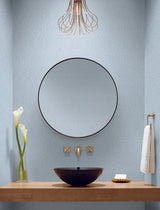 York Catherdral Damask Blue Wallpaper