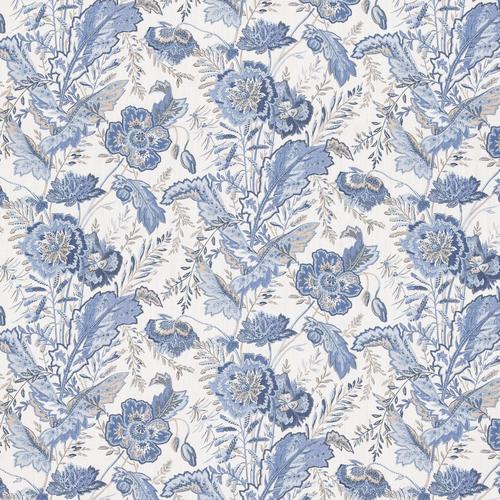 G P & J Baker INDIENNE FLOWER BLUE Fabric