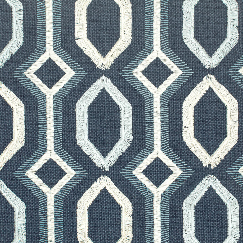 Stout MALTA BLUE/WHITE Fabric