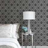 Brewster Home Fashions Advantage Radiance Geometrics Charcoal Wallpaper