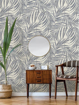 Brewster Home Fashions Advantage Windsong Leaves Slate Wallpaper