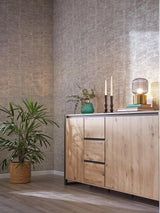 Brewster Home Fashions Advantage Windsong Stripes Silver Wallpaper