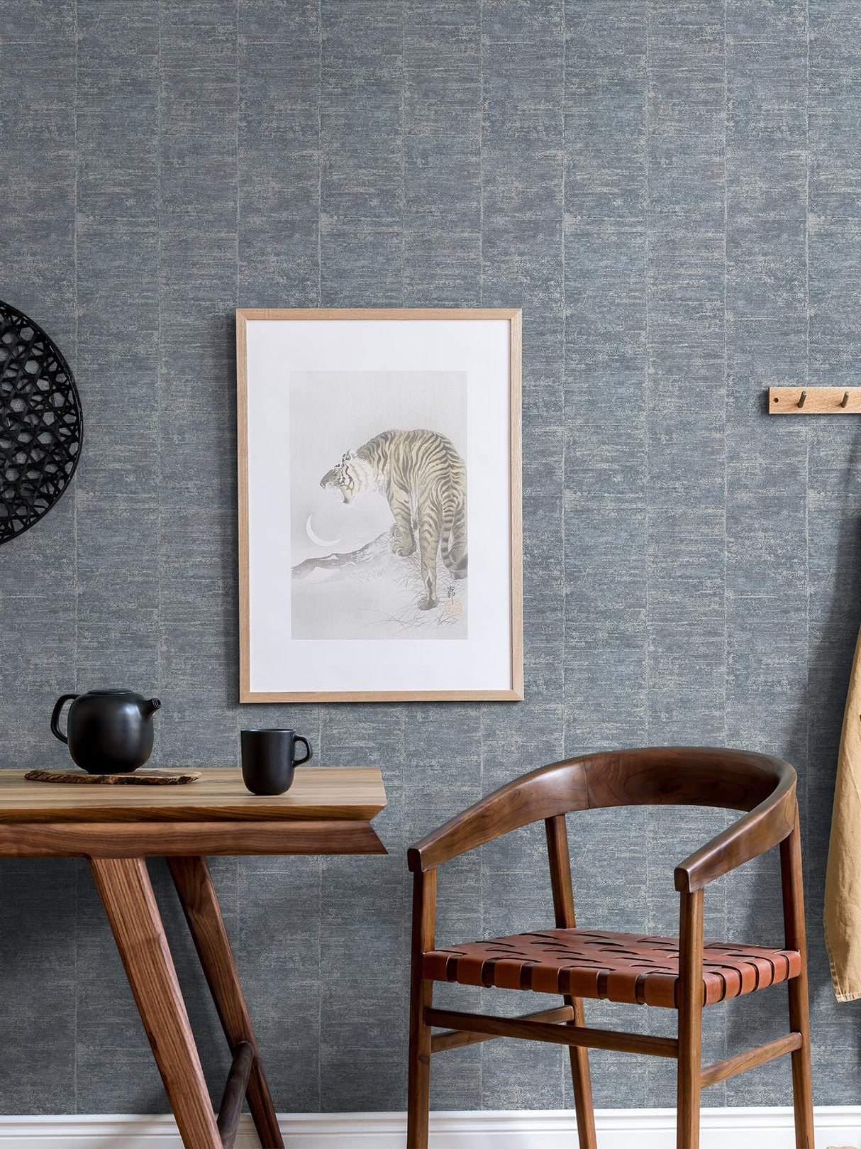 Brewster Home Fashions Advantage Windsong Stripes Denim Wallpaper