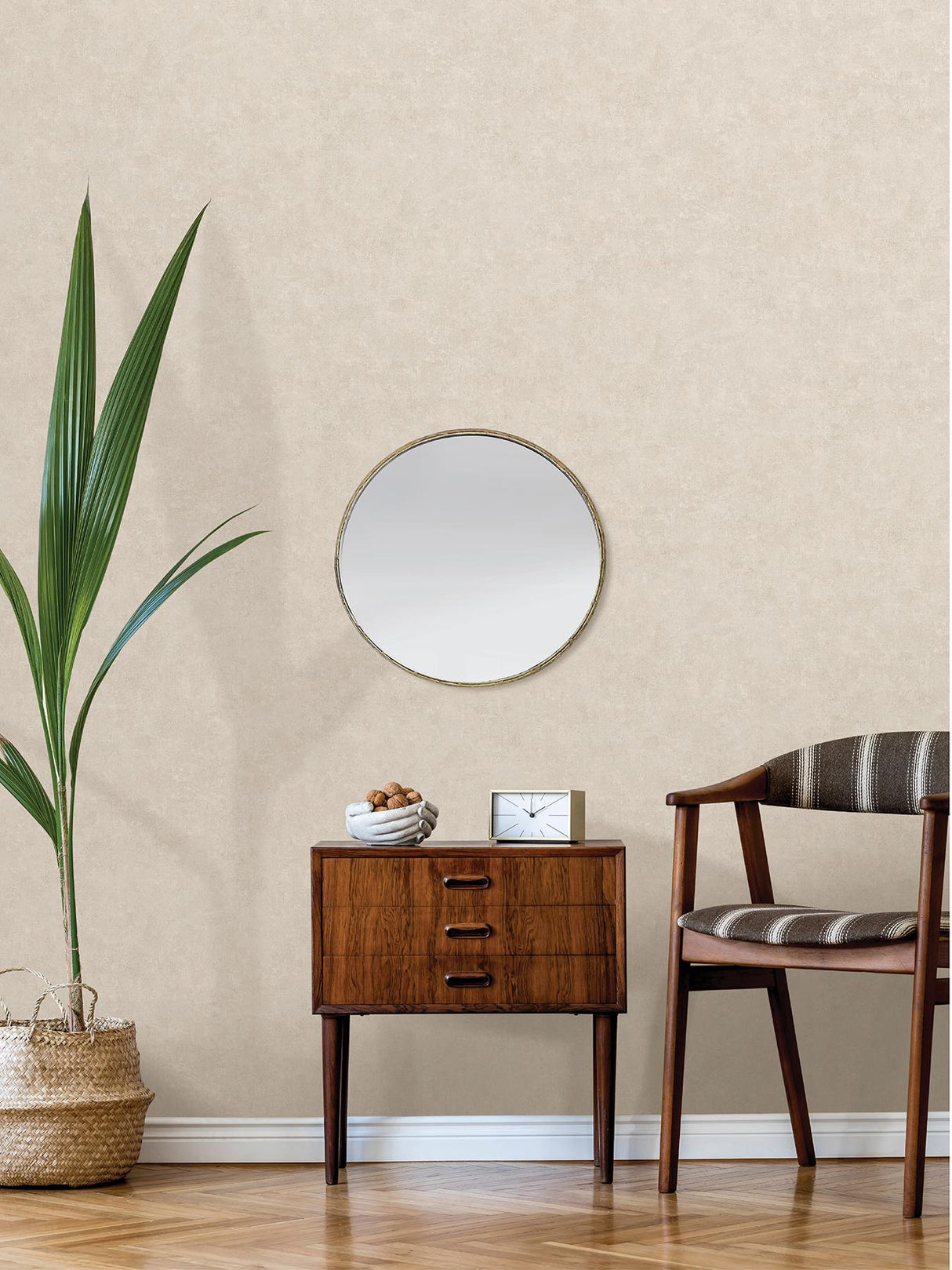 Brewster Home Fashions Advantage Windsong Distressed Textures Taupe Wallpaper