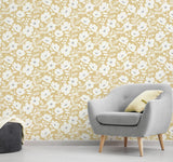 Brewster Home Fashions Brewster Brewster Essentials Uw24774 Mustard Wallpaper
