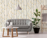 Brewster Home Fashions Brewster Brewster Essentials Uw24776 Mustard Wallpaper