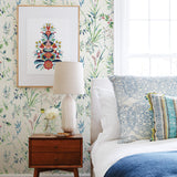 Brewster Home Fashions Mariko Green Botanical Wallpaper