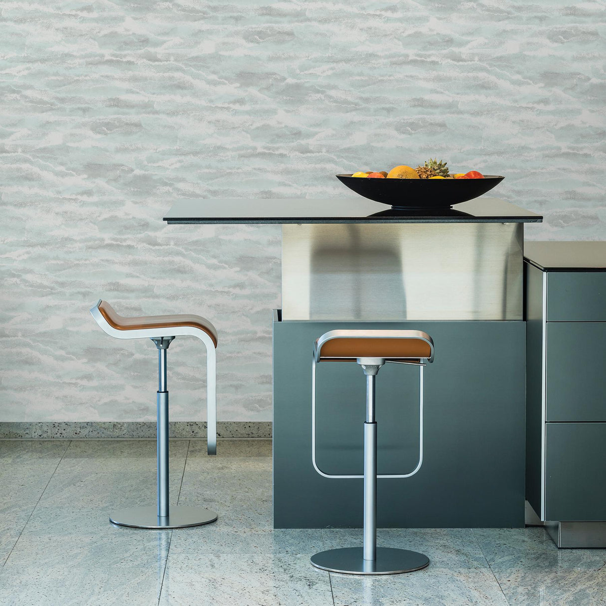 Brewster Home Fashions Brewster Riva Distressed Textures Aqua Wallpaper