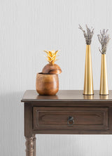 Brewster Home Fashions Verigated White Stria Paintable Wallpaper