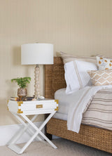 Brewster Home Fashions Cedric White Stripe Paintable Wallpaper