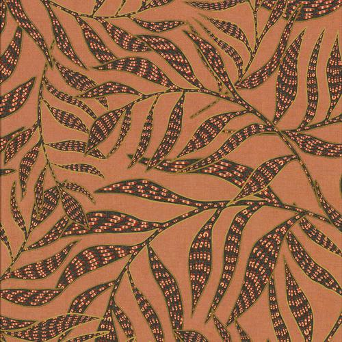 Brewster Home Fashions Eijffinger Terra Leaves Coral Wallpaper