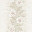 A-Street Prints Dutch Garland Blush Gardenia Stripe Wallpaper