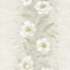 A-Street Prints Dutch Garland Timeless Grey Gardenia Stripe Wallpaper