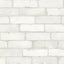 A-Street Prints Zio And Sons Brick White Wallpaper