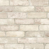A-Street Prints Zio And Sons Brick Bone Wallpaper