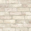 A-Street Prints Zio And Sons Brick Bone Wallpaper