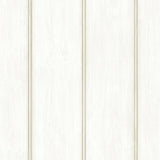 A-Street Prints Upstate Beadboard Aged White Wood Wallpaper