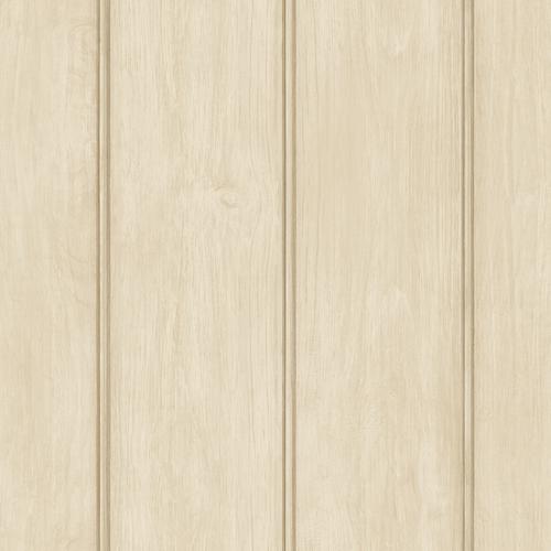A-Street Prints Upstate Beadboard Natural Neutral Wood Wallpaper