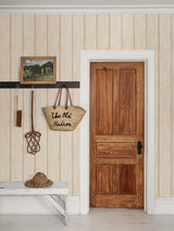 A-Street Prints Upstate Beadboard Natural Neutral Wood Wallpaper