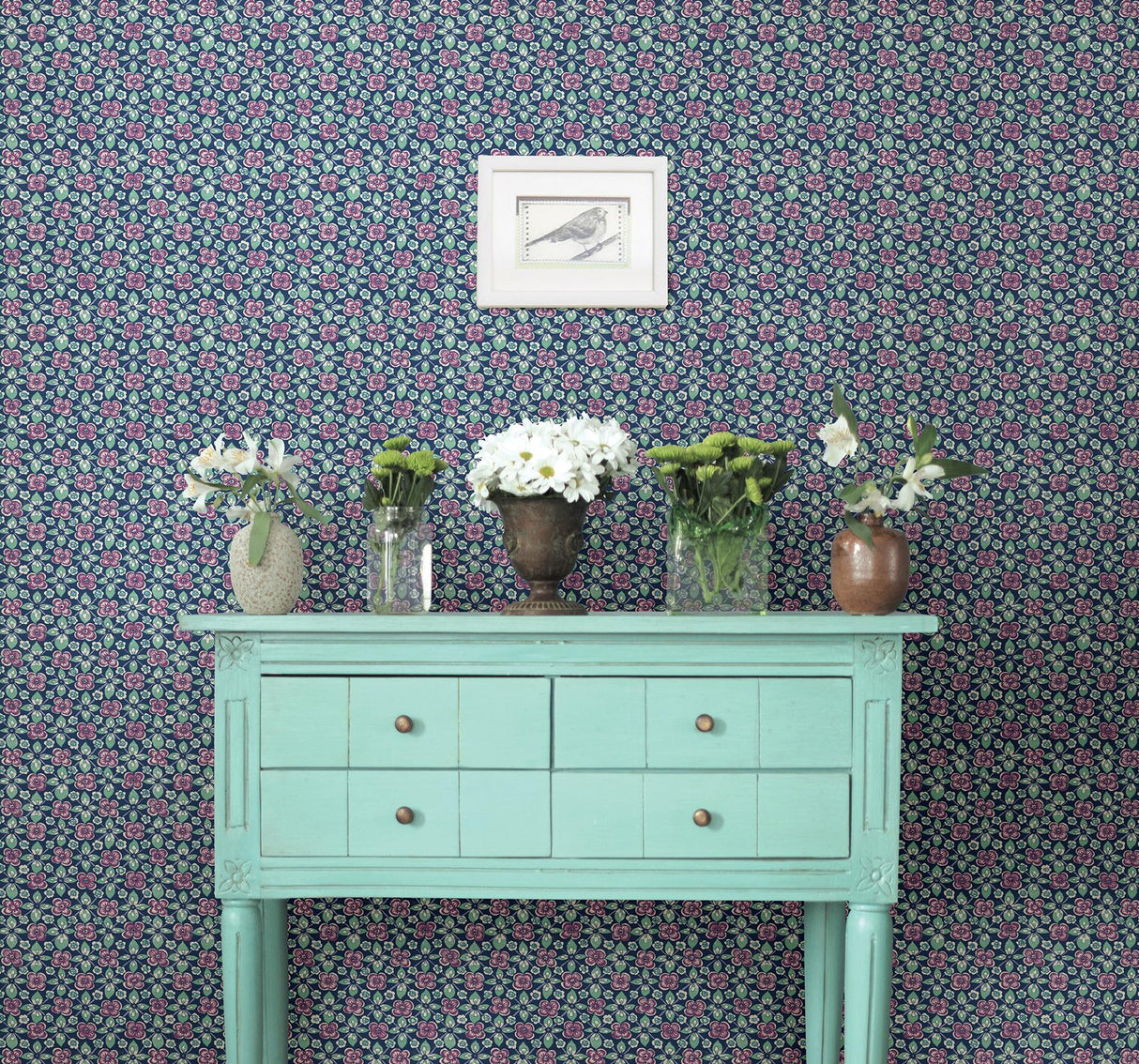 A-Street Prints Kismet 1014-001822 Indigo Wallpaper