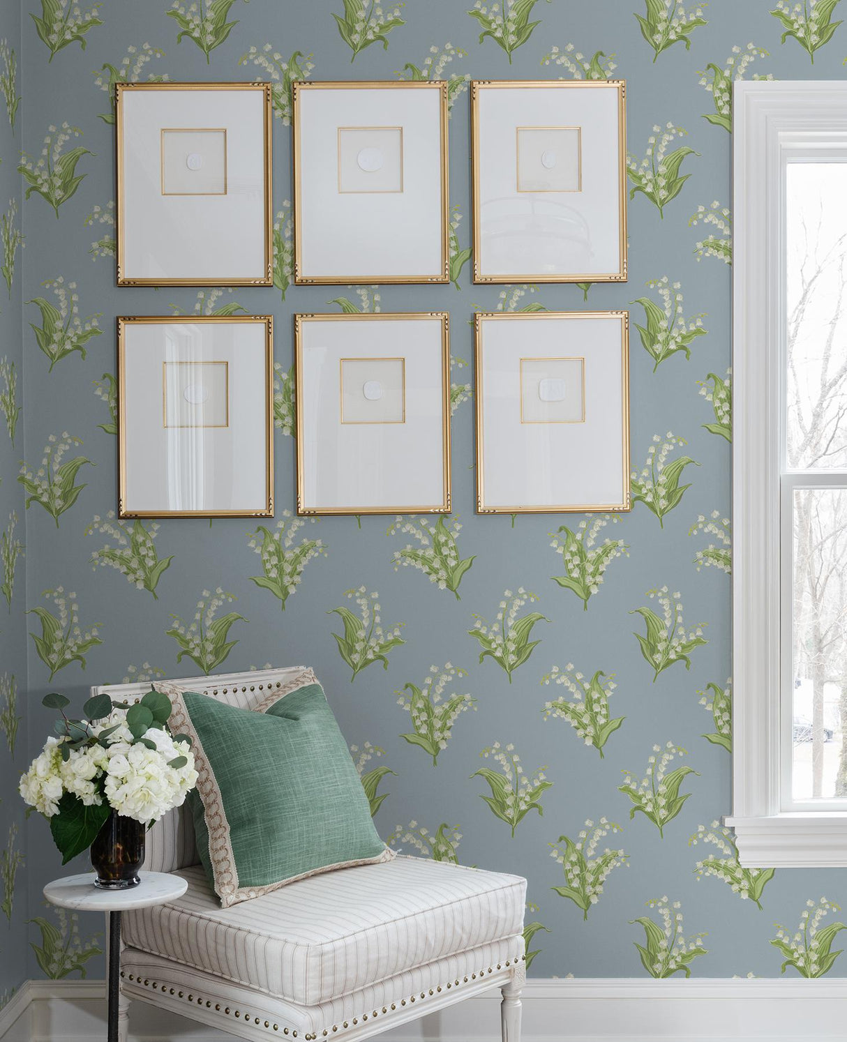 A-Street Prints Erin Gates Farmington Blue Heather Wallpaper