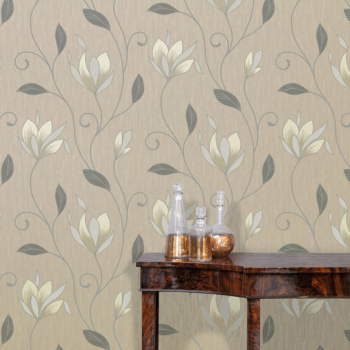 Brewster Home Fashions Advantage Advantage Metallic 2834-M0782 Neutral Wallpaper