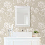Brewster Home Fashions Advantage Bath 2814-24577 Taupe Wallpaper
