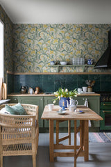 A-Street Prints Bodri Yellow Tulip Garden Wallpaper